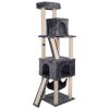 808 BENNO Kratzbaum Kletterturm Katzenmoebel Sisal COCO hellgrau 5 3.jpg