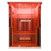 Dewello Infrarotkabine KENORA 130 cm x 105 cm inkl. Vollspektrumstrahler, Bodenstrahler
